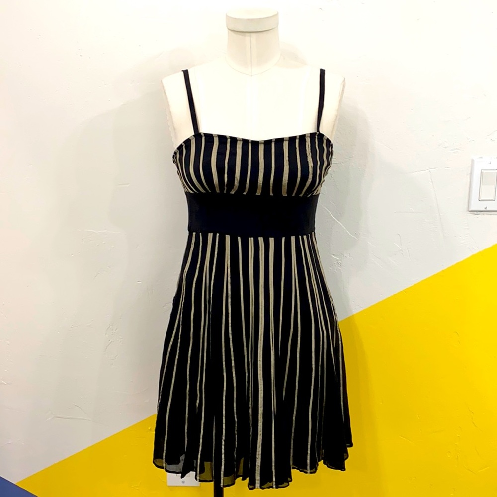 Vintage Silk Guess Striped Minidress Sz 5